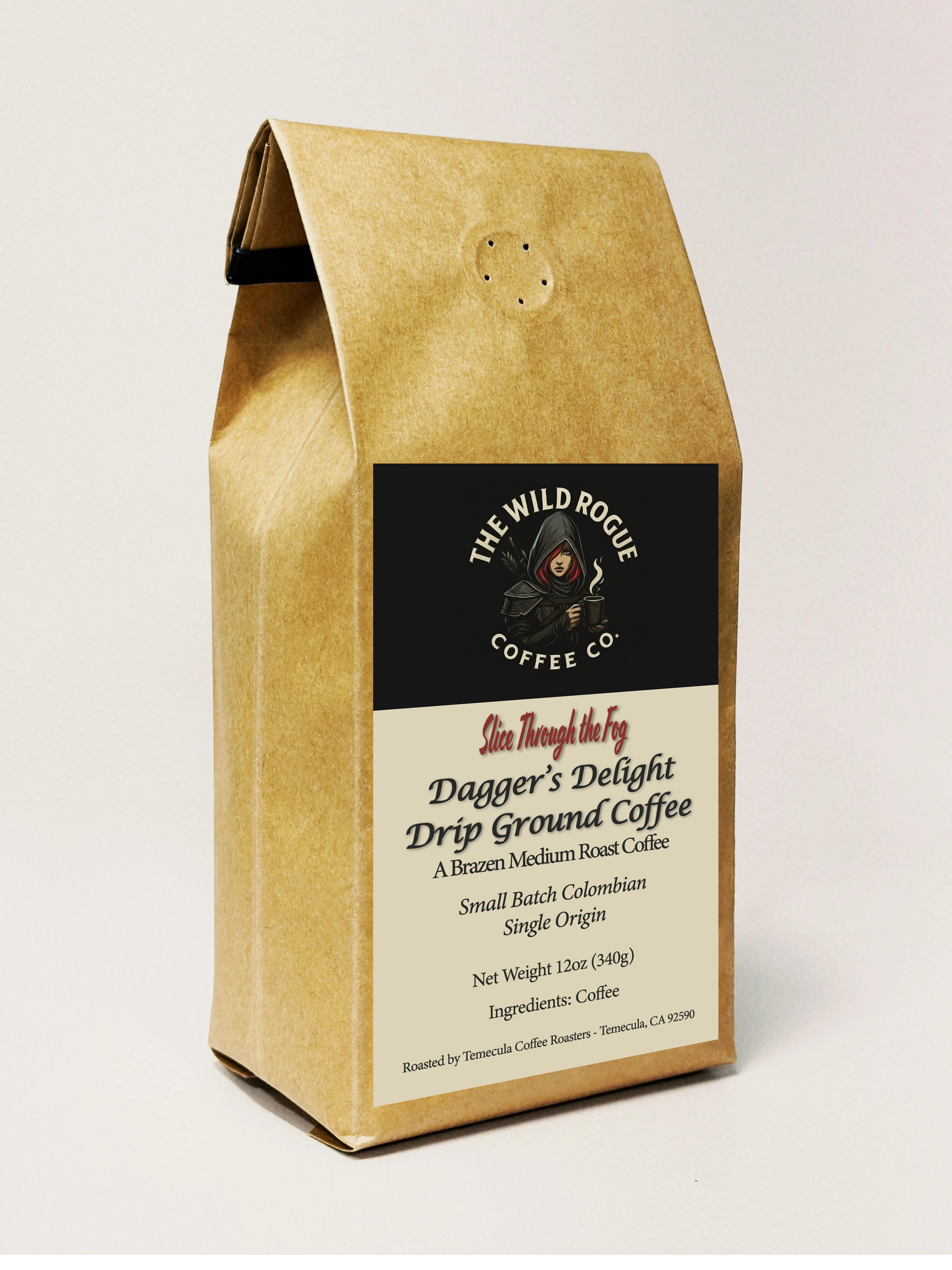 Dagger’s Delight – Colombian Medium Roast (12oz) Drip Ground or Whole Bean